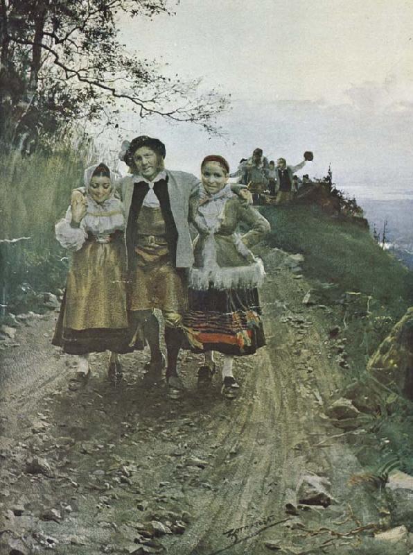 Anders Zorn tur hos famerna Germany oil painting art
